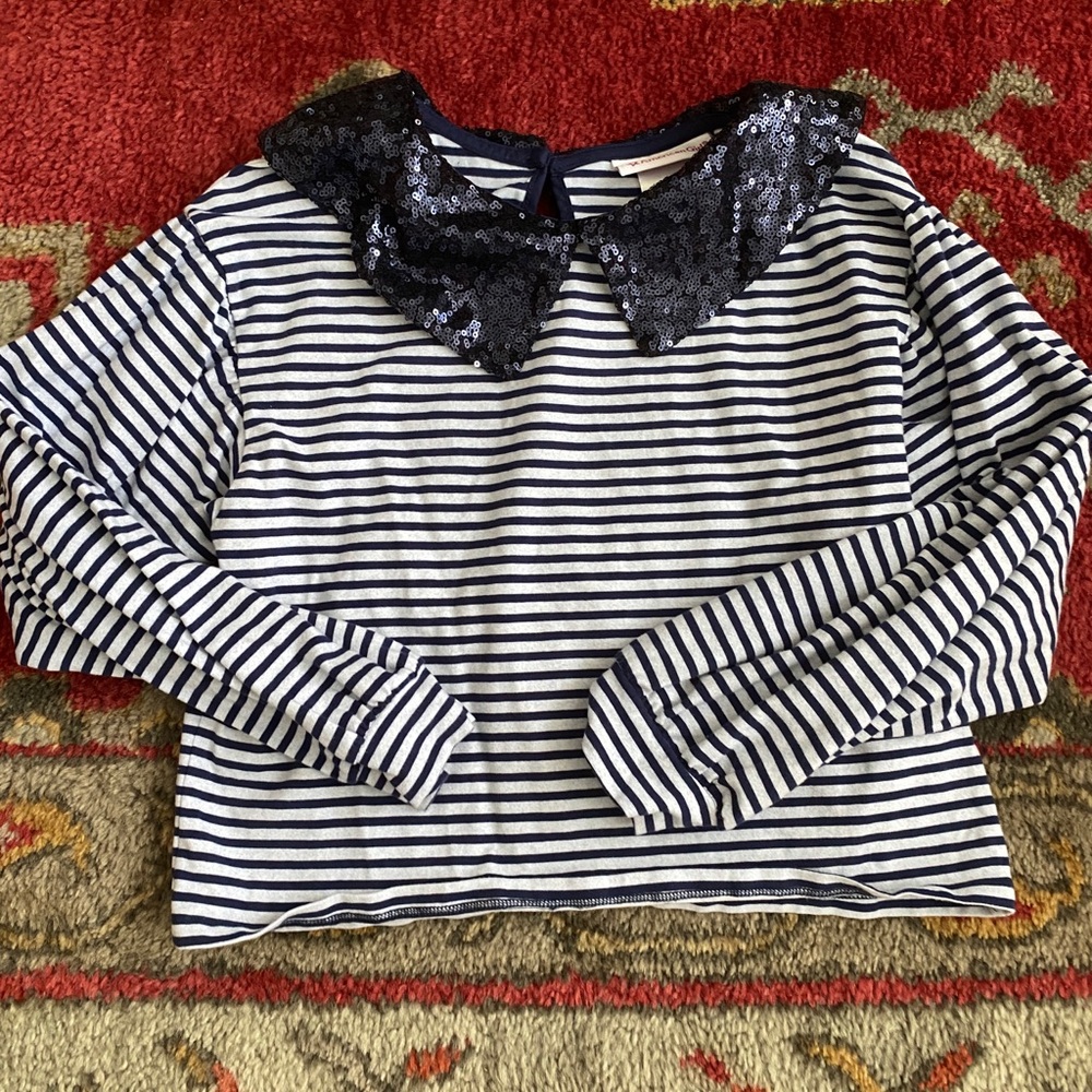 American girl sailor inspired top
